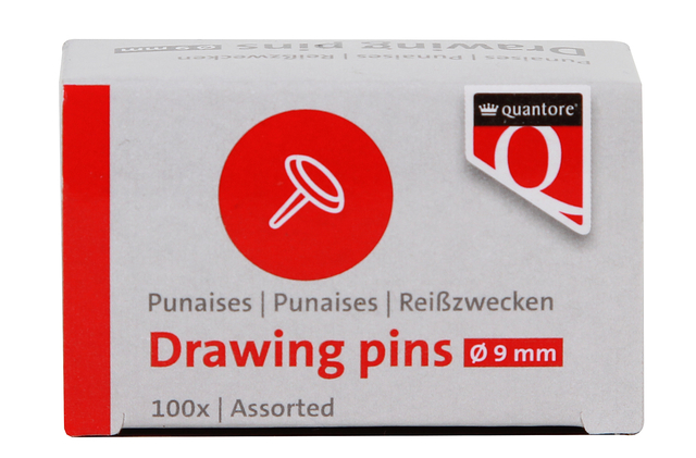 Punaise Quantore assorti 100 pièces