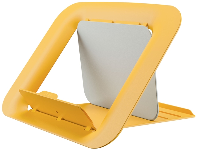 Laptopstandaard Leitz Ergo Cosy verstelbaar recyled geel
