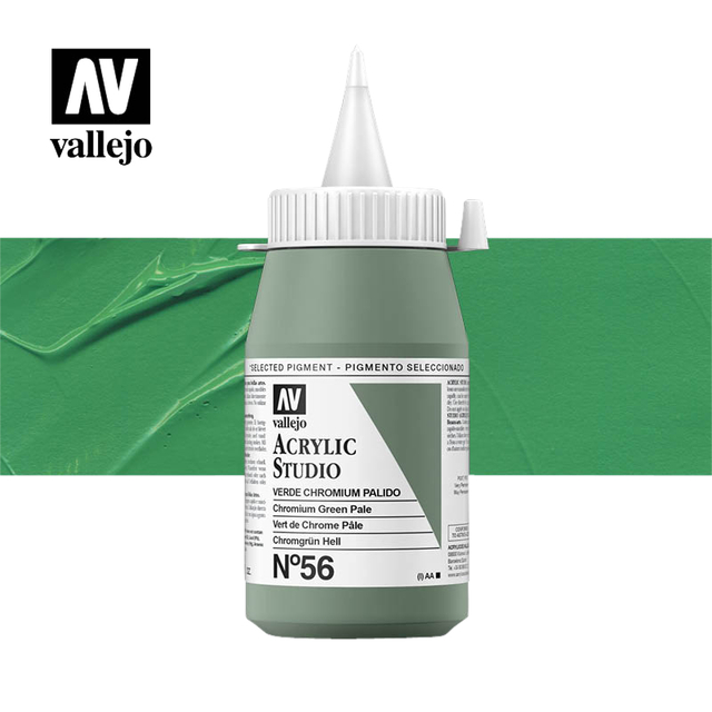 Acrylic paint Acrylicos Vallejo 500ml Chromium green pale