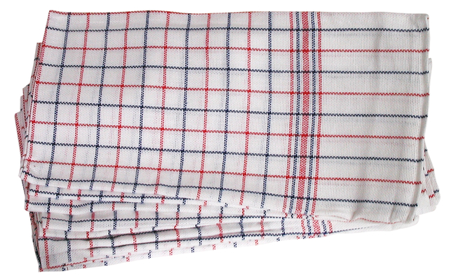 Torchon vaisselle Cleaninq national carreau 65x65cm 6 pièces