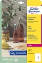 Etiquette Avery L7784-25 210x297mm transparent 25 pièces