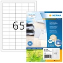 Etiket HERMA recycling 10725 38.1x21.2mm 5200stuks wit