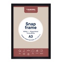 Cadre clipsable Europel A3 25mm noir mat