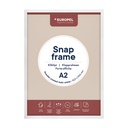 Cadre clipsable Europel A2 25mm blanc mat