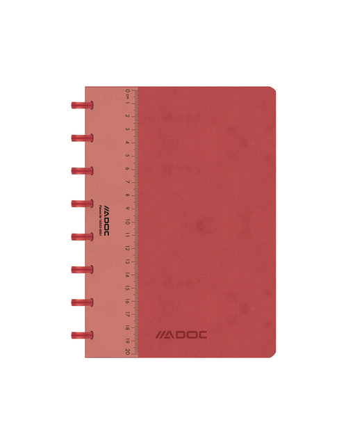 Exercise book ADOC Lin-Ex A5 squared 144 pages 90gr red