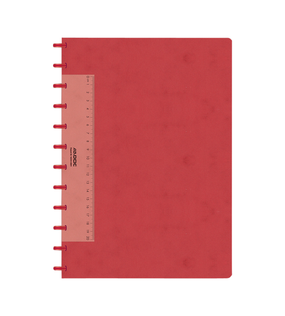 Exercise book ADOC Lin-Ex A4 squared 144blz 90gr red