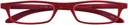Leesbril I Need You +1.00 dpt Zipper rood