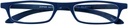 Leesbril I Need You +1.00 dpt Zipper blauw