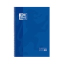 Notitieboek Oxford Classic Europeanbook A4+ 4-gaats lijn 160 pagina's donkerblauw