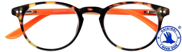 Leesbril I Need You +2.50 dpt Dokter New bruin-oranje
