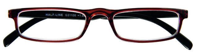 Lunettes de lecture I Need You +1.00 dpt Half-line brun