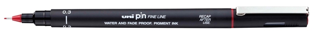 Fineliner Uni-ball Pin 0,3mm rouge