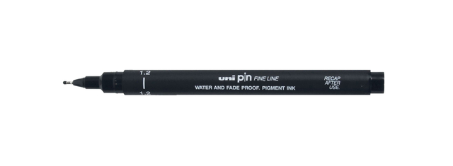 Fineliner Uni-ball Pin 1,2mm noir