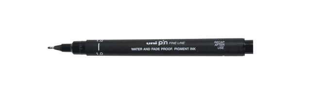 Fineliner Uni-ball Pin 1mm noir