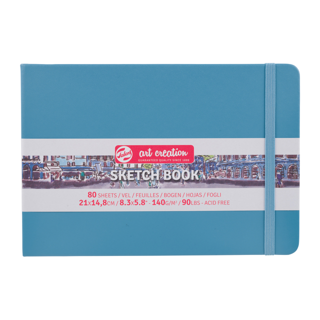 Carnet de croquis Talens Art Creation 210x150mm 140g 80 feuilles bleu