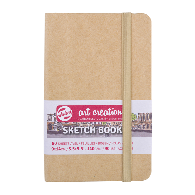 Cahier de croquis Talens Art Creation 90x140mm 140g 80 feuilles kraft