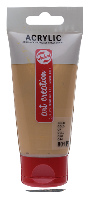 Peinture acrylique Talens Art Creation 801 Or tube 75ml