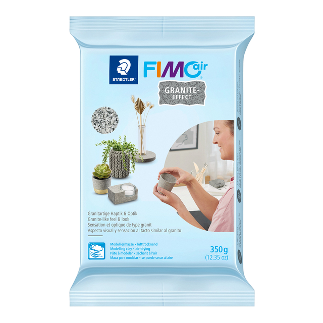 Pâte à modeler Staedtler Fimo air 8150 350g effet granit