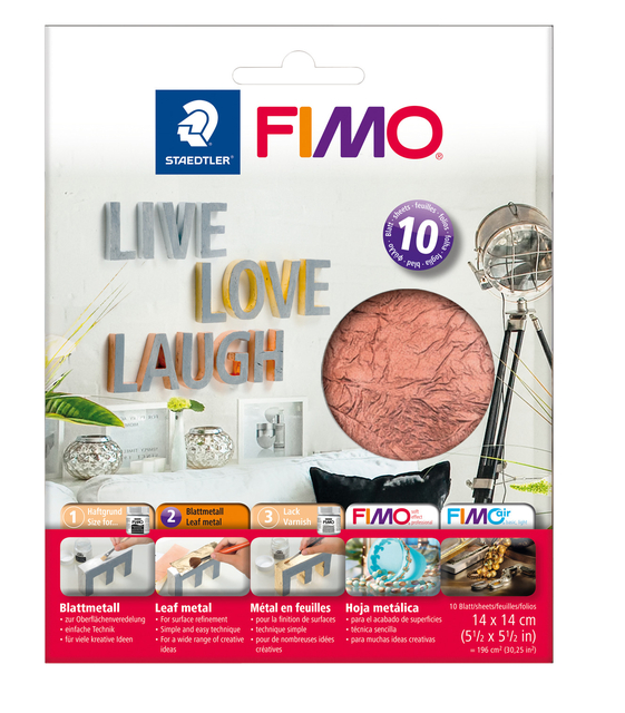 Métal en feuille Staedtler Fimo 8781 14x14cm 10 feuilles cuivre