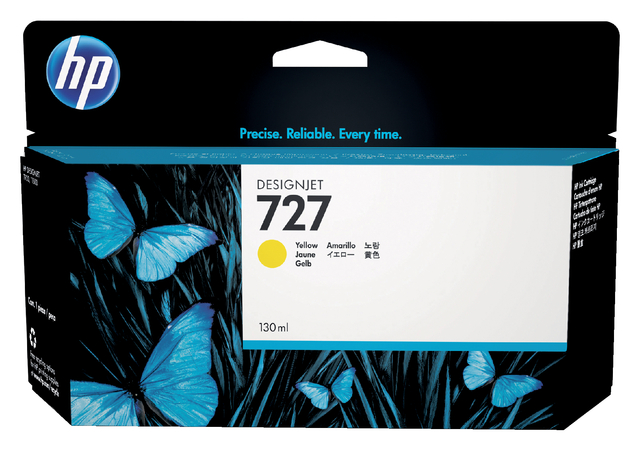 Cartouche d’encre HP  B3P21A 727 jaune