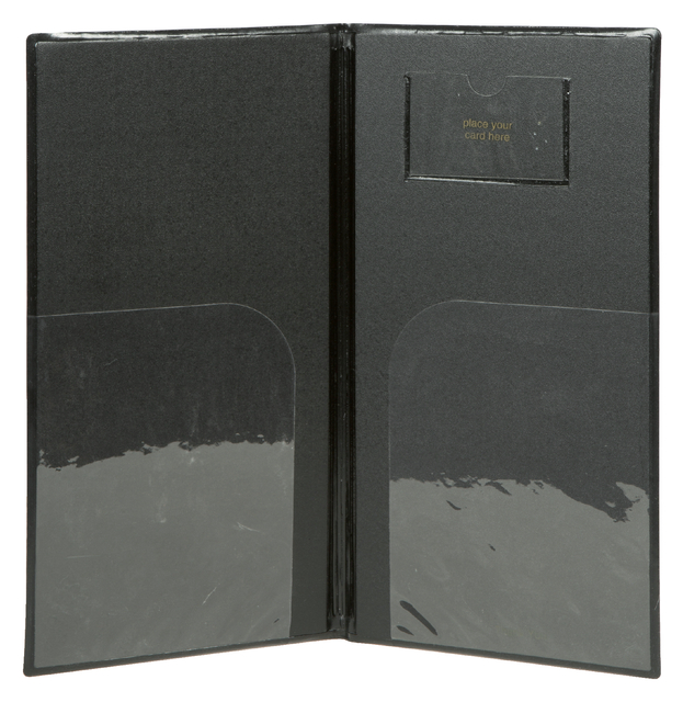 Porte-addition Securit espace pour argent + carte noir