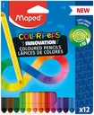 Crayon de couleur Maped Color'Peps Infinity boîte 12 couleurs assorti