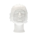 Charlotte boufffante CMT non-tissé M 50cm PP blanc 100 pièces