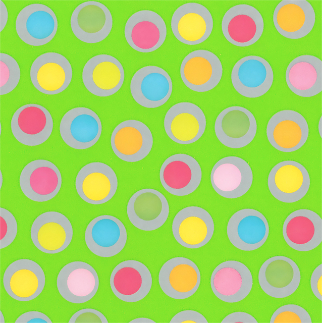 Inpakpapier Special Wrap 200x70cm spring rounds assorti