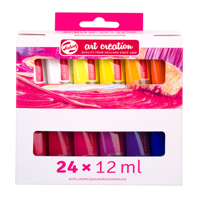Acrylverf Talens Art Creation assorti 24 tubes à 12ml