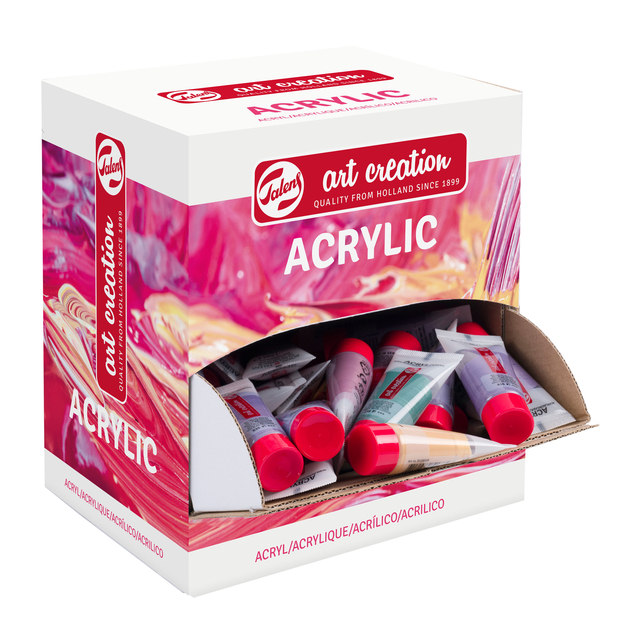 Peinture acrylique Talens Art Creation Pastel 6 couleurs 12ml 100 tubes