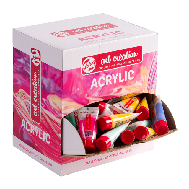 Peinture acrylique Talens Art Creation Carribean 6 couleurs 12ml 100 tubes