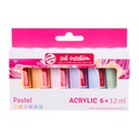 Peinture acrylique Talens Art Creation Pastel 12ml set 6 couleurs