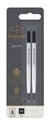 Recharge roller Parker Quink Medium noir blister 2 pièces