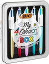 Stylo bille BIC 4 couleurs My BIC coffret 4 couleurs assorties