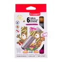 Bâton gouache Bruynzeel kids set 6 couleurs métalliques