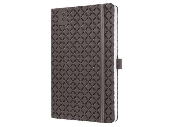 Agenda 2024 Sigel Jolie Flair A5 7dagen/2pagina''s coffee brown