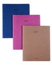 Agenda 2027 Brepols Timing Colora 7dagen/2pag taupe, roze, donkerblauw