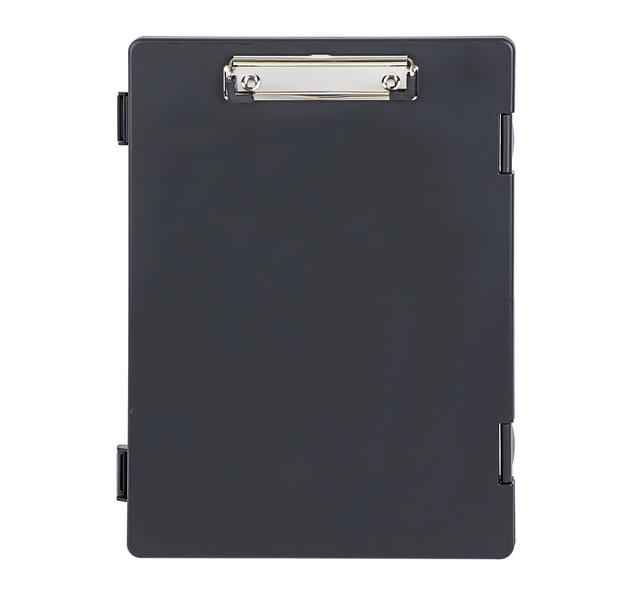 Porte-bloc avec compartiment MAULtred A4 portrait ouverture latérale PP noir