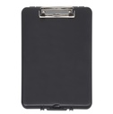 Porte-bloc avec compartiment MAULslim A4 portrait ouverture petit côté PP noir
