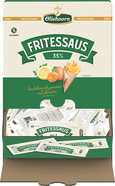 Fritessaus Oliehoorn 35% glutenvrij sachet 198x20ml