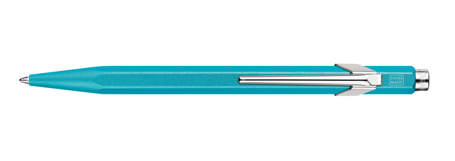 Stylo bille Caran d'Ache Colormat-X 849 turquoise