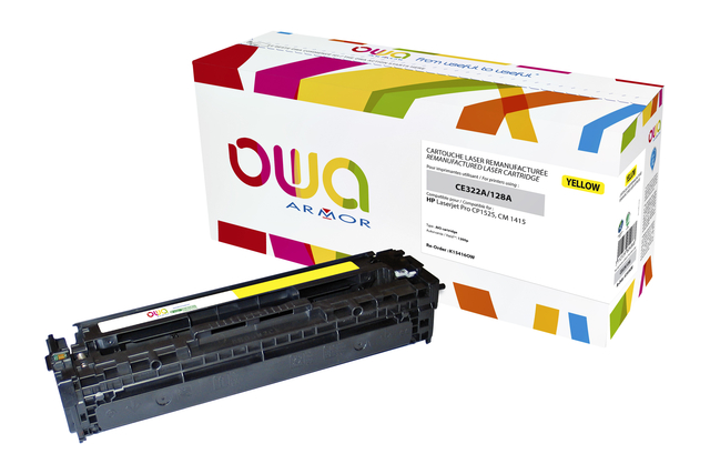 Cartouche Toner OWA alternative pour HP CE322A jaune