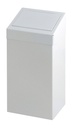 Poubelle à clapet Vepa bins 50L métal blanc