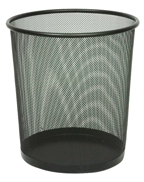 Papierbak Vepa Bins rond 19 liter zwart