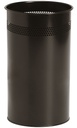 Corbeille à papier BRASQ 21L inox noir