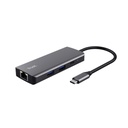 Adaptateur Trust DALYX 6-en-1 USB-C multiport gris
