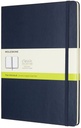 Notitieboek Moleskine XL 190x250mm blanco hard cover sapphire blue