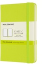 Notitieboek Moleskine pocket 90x140mm blanco hard cover lemon green