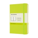 Notitieboek Moleskine pocket 90x140mm blanco hard cover lemon green