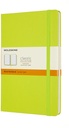 Carnet Moleskine large 130x210mm ligné couverture rigide vert citron
